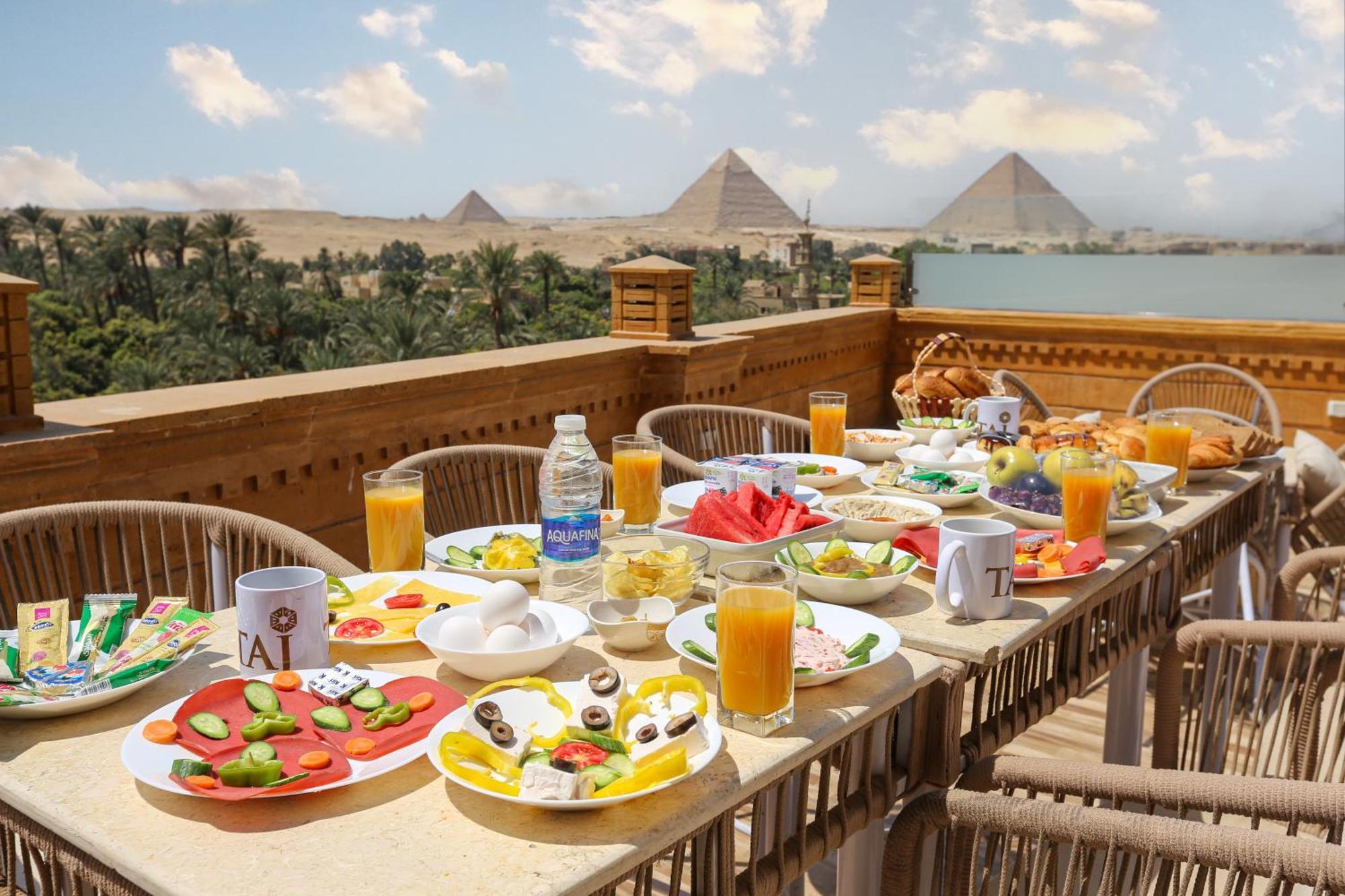 Taj Pyramids View Inn Kafrat al Jabal ภายนอก รูปภาพ