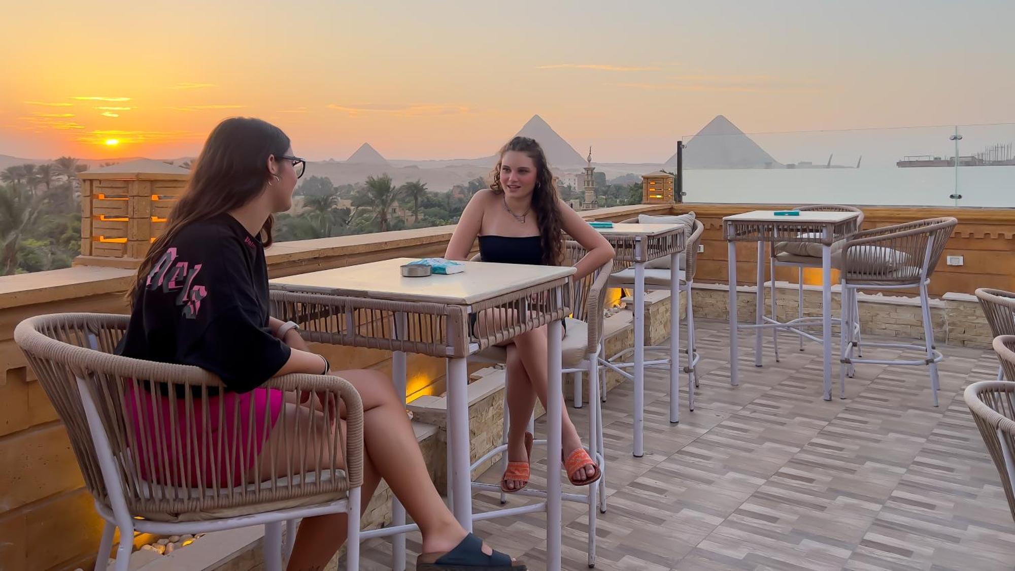 Taj Pyramids View Inn Kafrat al Jabal ภายนอก รูปภาพ