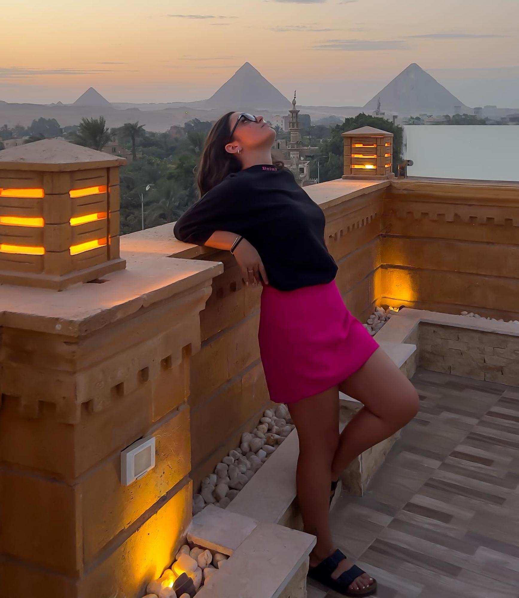 Taj Pyramids View Inn Kafrat al Jabal ภายนอก รูปภาพ